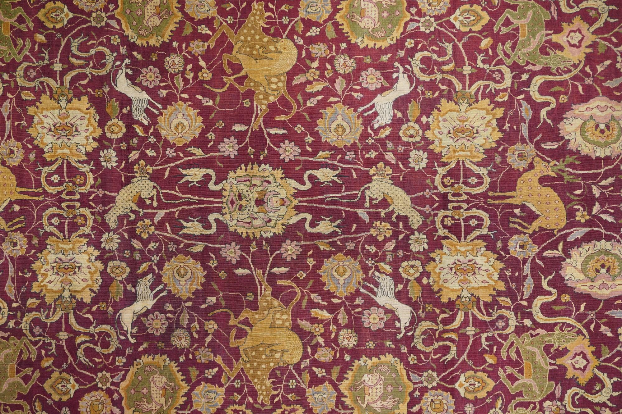 Antiker Agra-Teppich 12'0'' x 16'6'' (Indisch) im Angebot