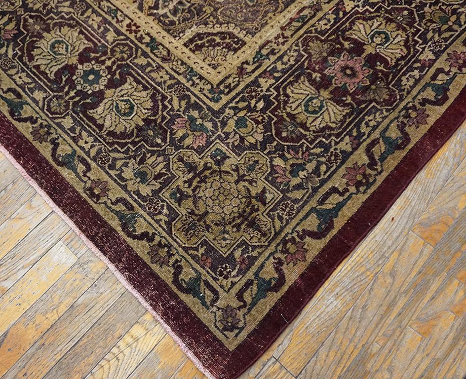 19th Century N. Indian Agra Carpet ( 13'4'' x 18'6'' - 405 x 565 ) In Good Condition For Sale In New York, NY