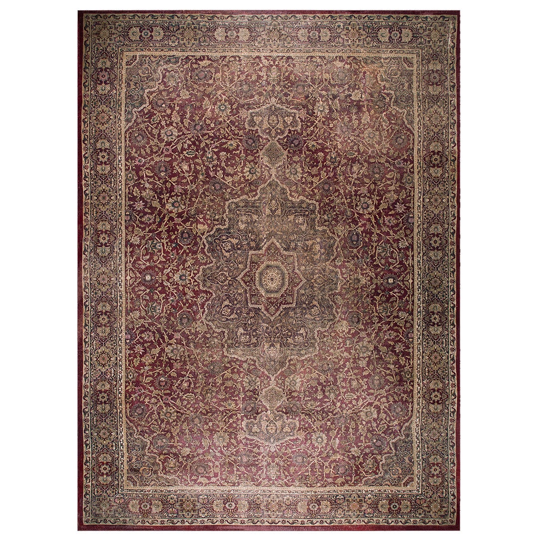 19th Century N. Indian Agra Carpet ( 13'4'' x 18'6'' - 405 x 565 )