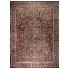 Antique 19th Century N. Indian Agra Carpet ( 13'4'' x 18'6'' - 405 x 565 )
