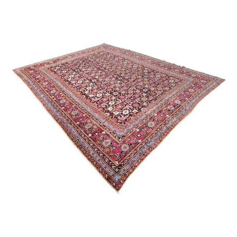Agra design rug, a collector's item due to the rarity of the design and the colorful use.
- Handmade wool rug.
- Measures: 3,70 x 2,95 m
- Its large number of well-worked valances bring elegance to this rug.
- Design consists of small green