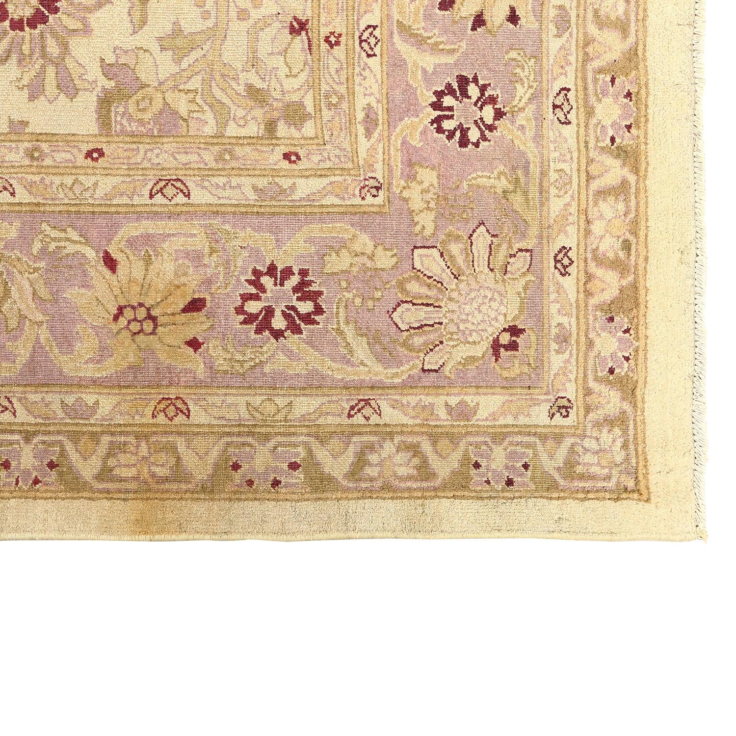 Noué à la main Tapis Agra ancien - Taille : 10'10 x 8' en vente