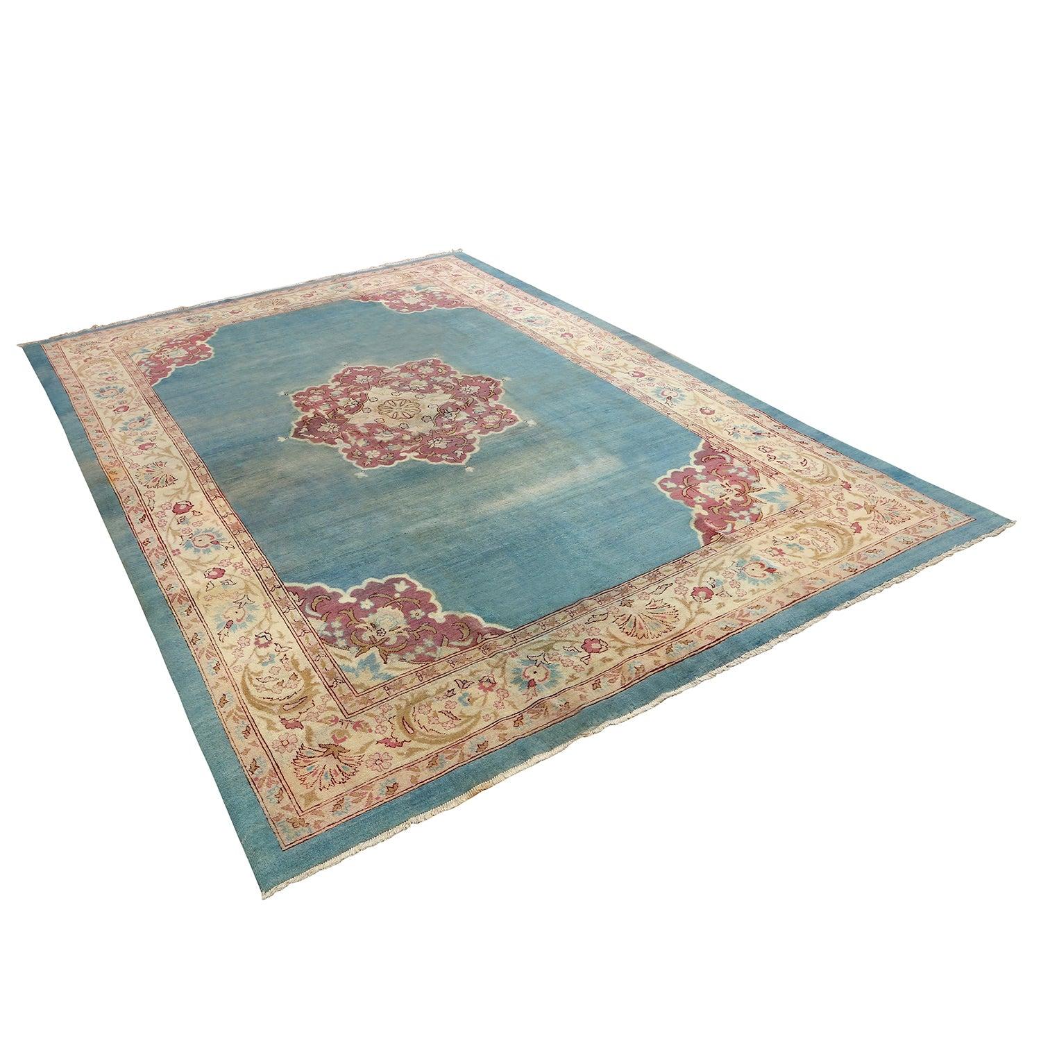 Indiano Tappeto Agra antico - Dimensioni: 11'10 X 9' in vendita