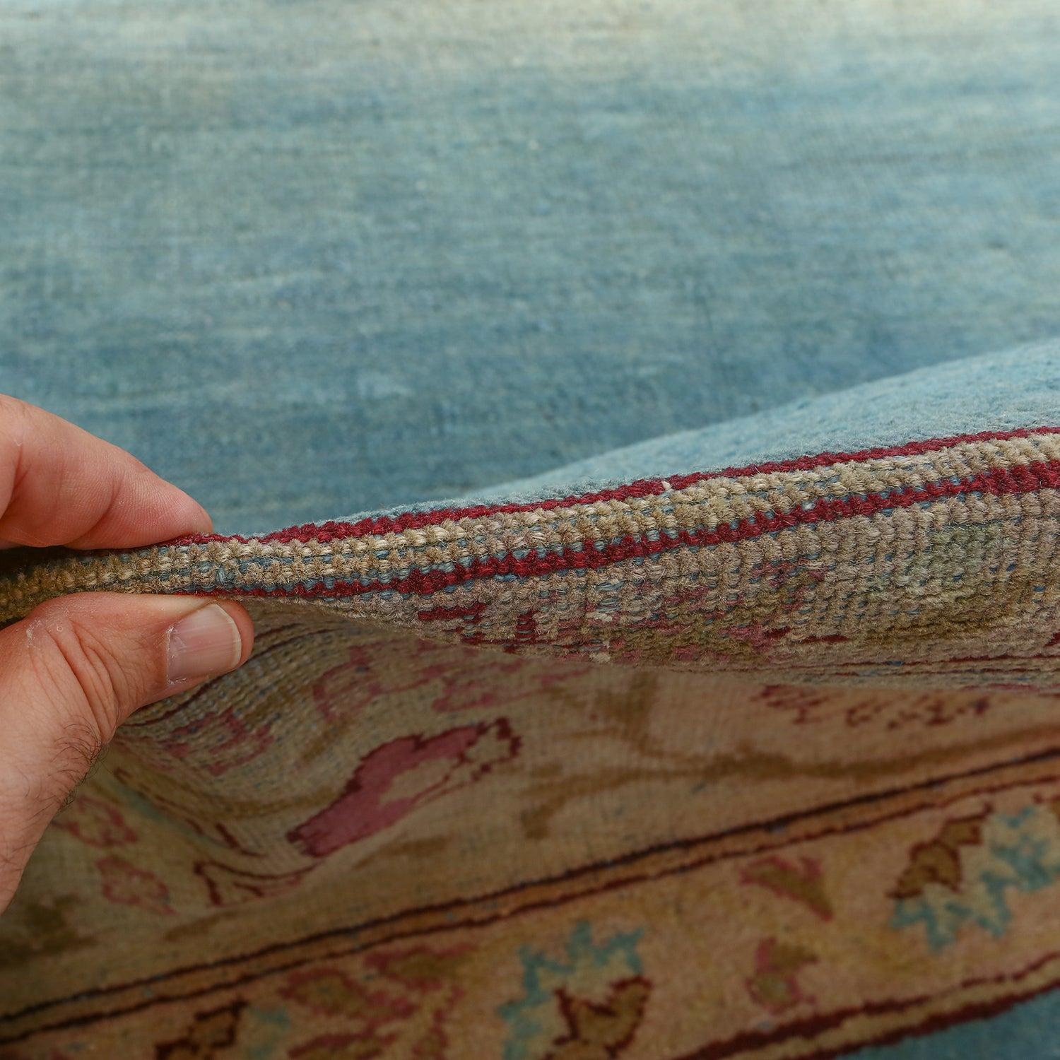 Annodato a mano Tappeto Agra antico - Dimensioni: 11'10 X 9' in vendita