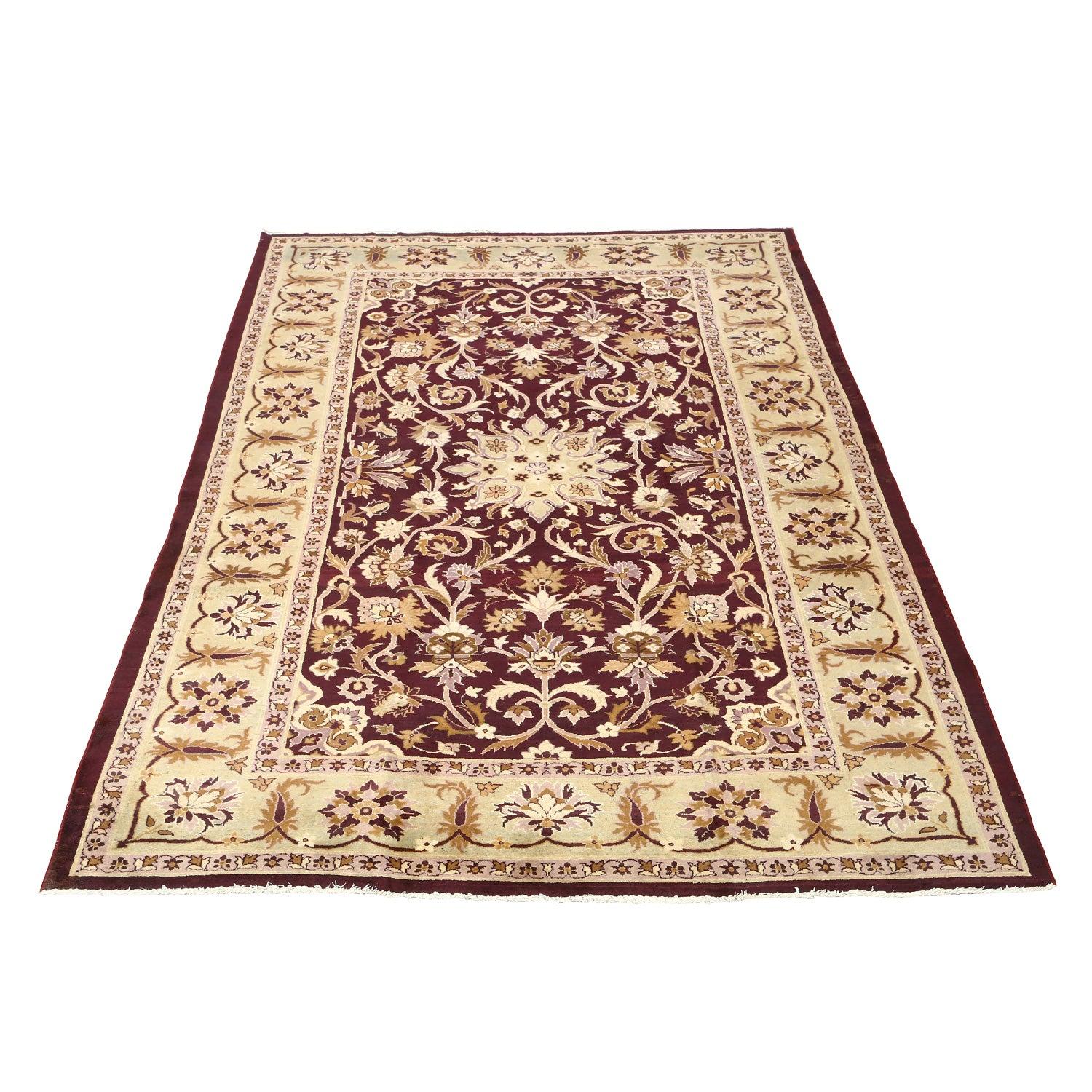 Indian Antique Agra Rug - Size: 11'2 X 7'2 For Sale