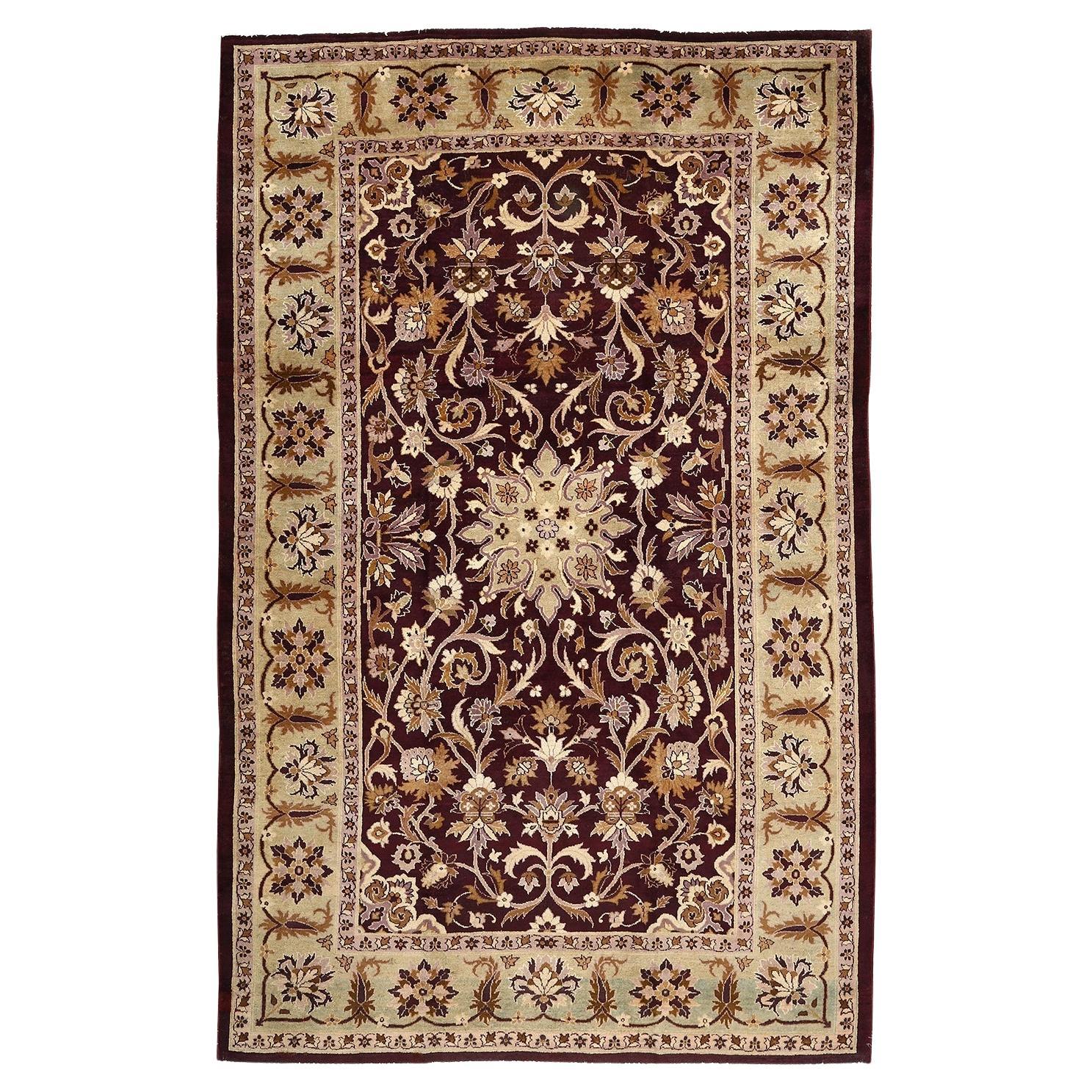 Antique Agra Rug - Size: 11'2 X 7'2 For Sale