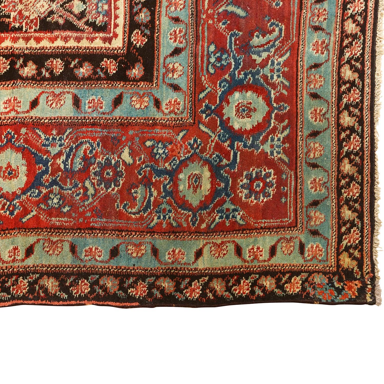 Hand-Knotted Antique Agra Rug - Size: 11'5 X 8'10 For Sale