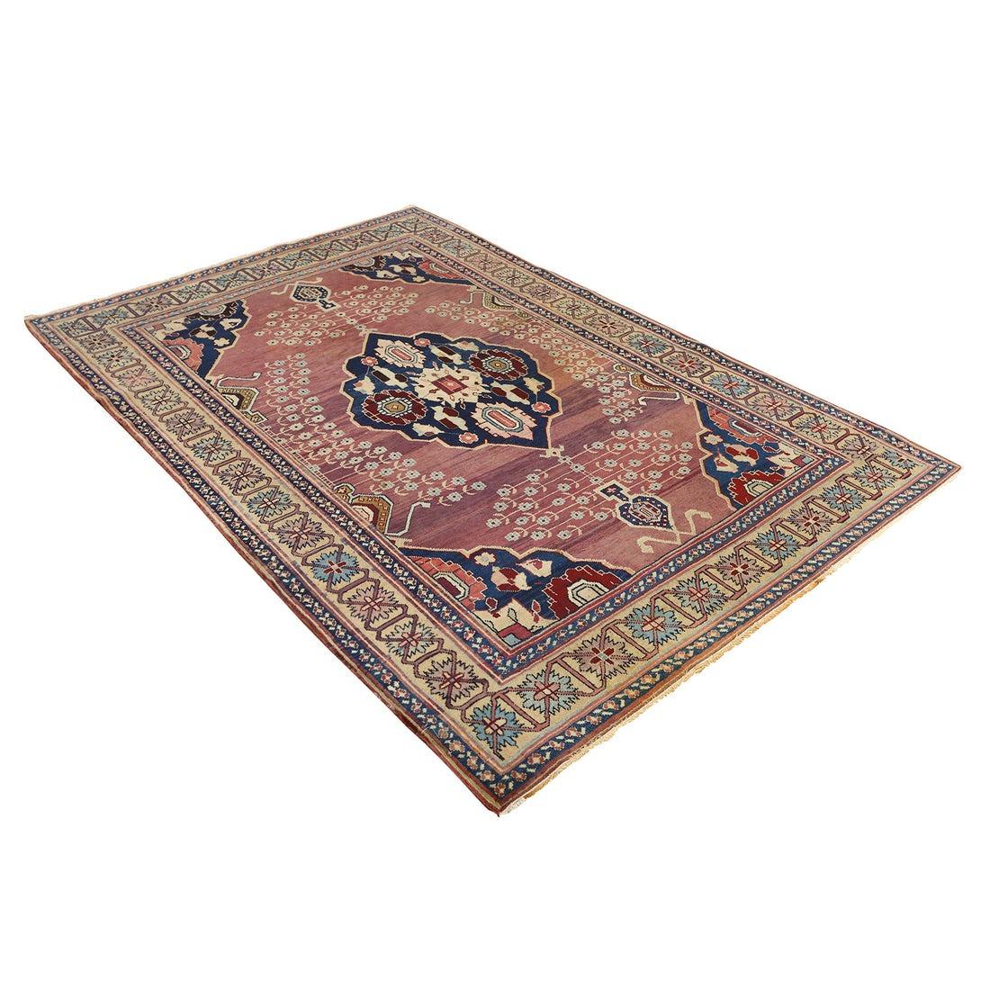 Indiano Tappeto antico Agra - Dimensioni: 7'0x4'8 in vendita