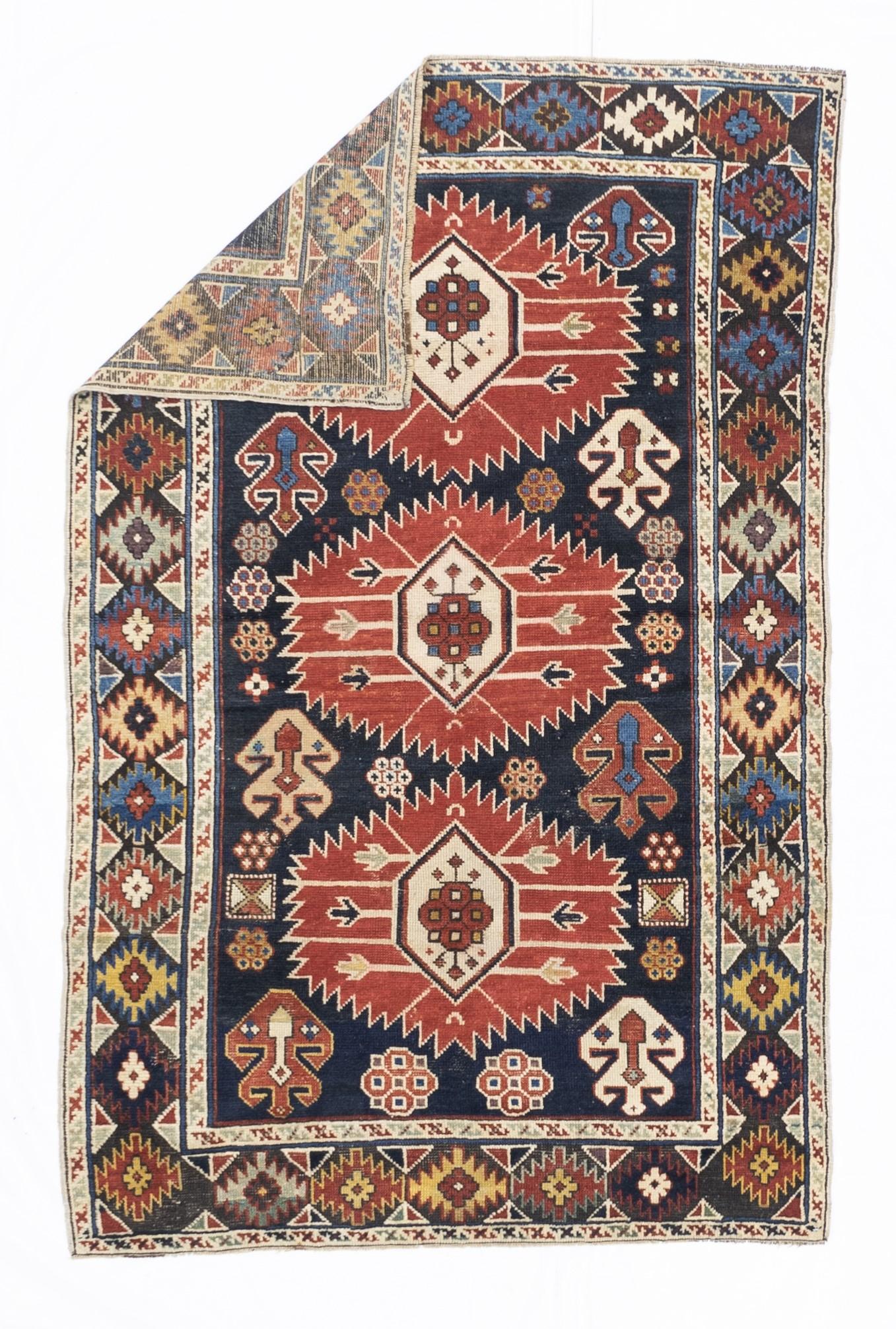 Antique Akstafa Rug 3’7