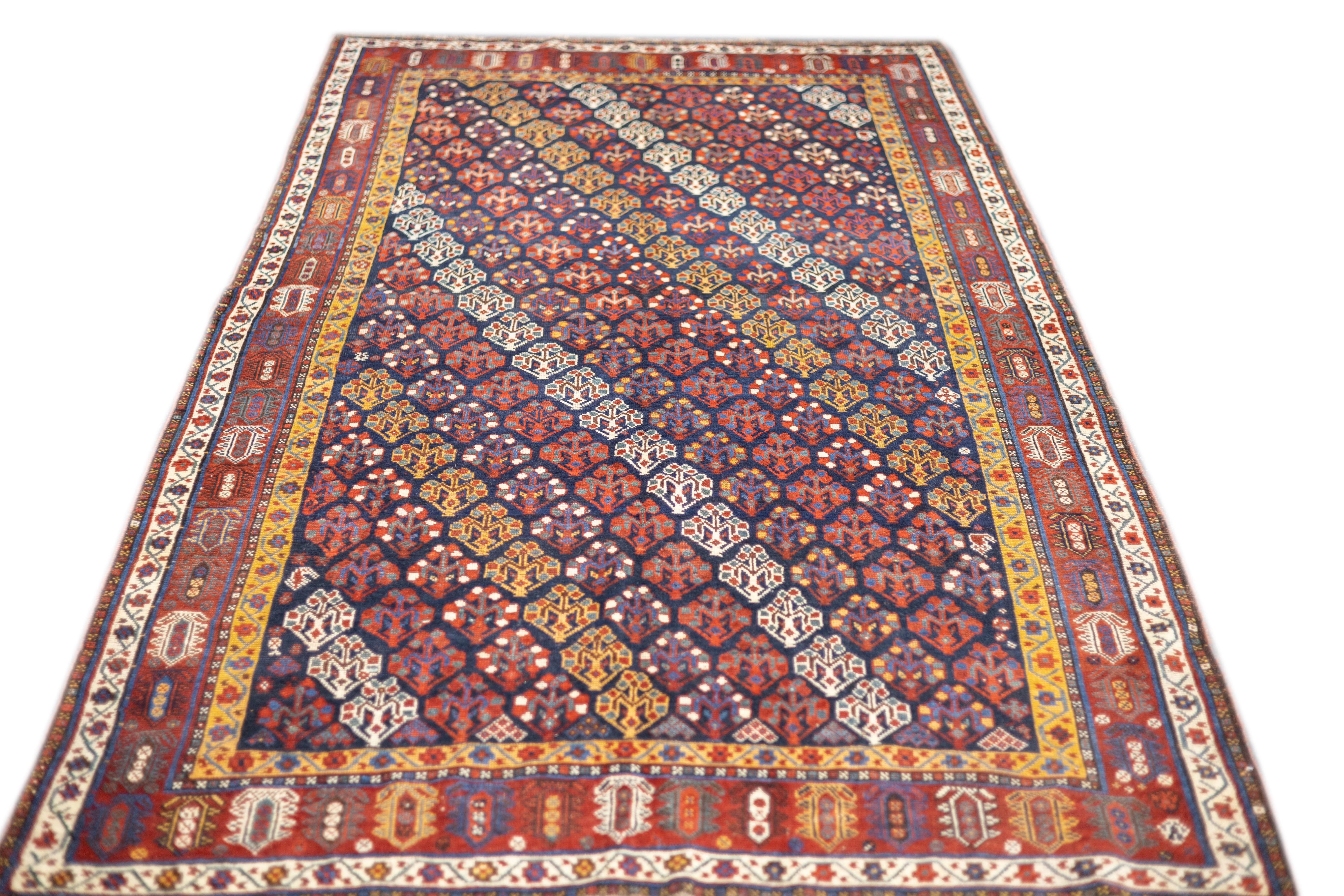 19th Century Antique Akstafa Rug 3’7