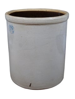 Antique Alabama Miller Pottery 10 Gallon Salt Glaze Stoneware Crock