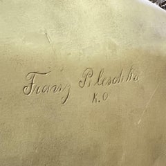 Antico busto di Beethoven in alabastro scolpito da Franz Peleschka