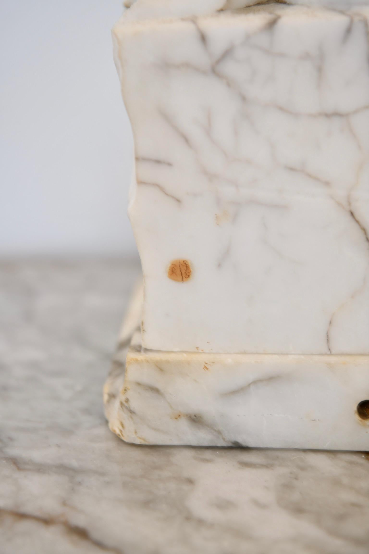 Antique Alabaster Lady by the Lake Lamp 10