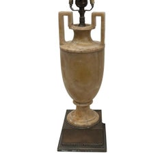 Antique Alabaster Lamp
