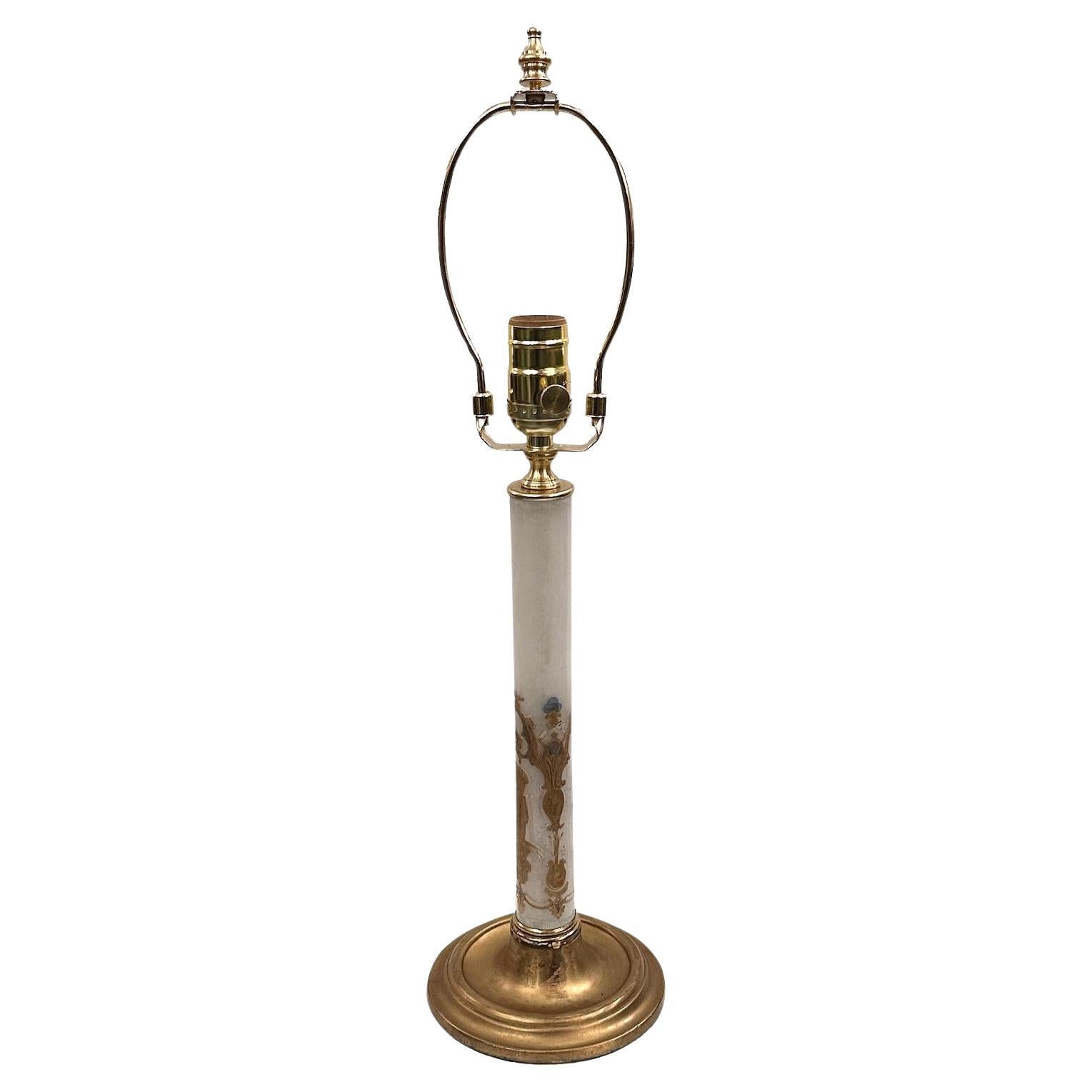 Antique Alabaster Table Lamp For Sale at 1stDibs