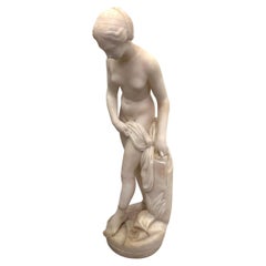 Escultura antigua de Venus de alabastro
