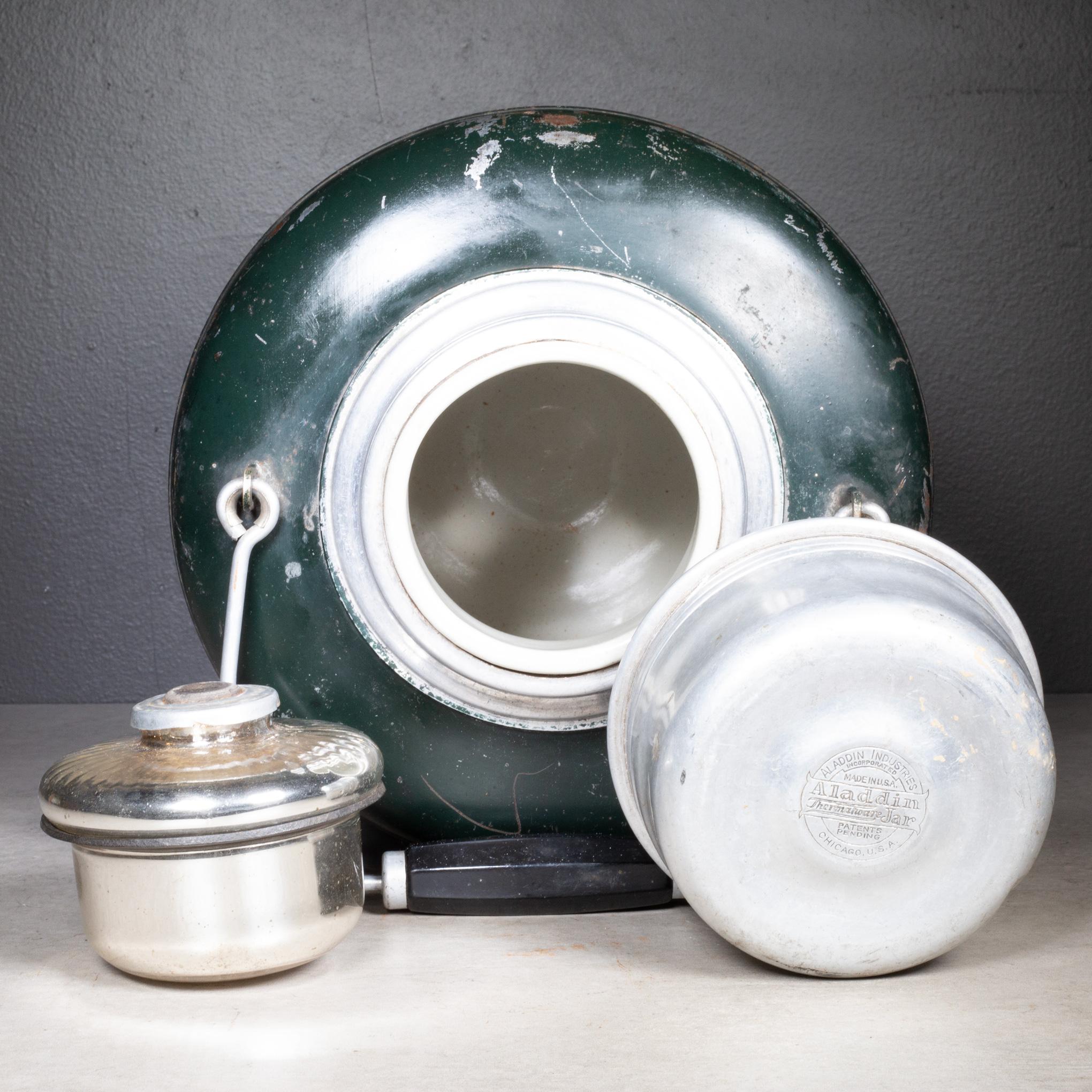 Antigua jarra termo caliente o fría Aladdin Thermoware c.1920 Industrial en venta