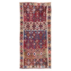 Tapis Kilim antique d'Anatolie Tapis turc ancien teinture naturelle de laine