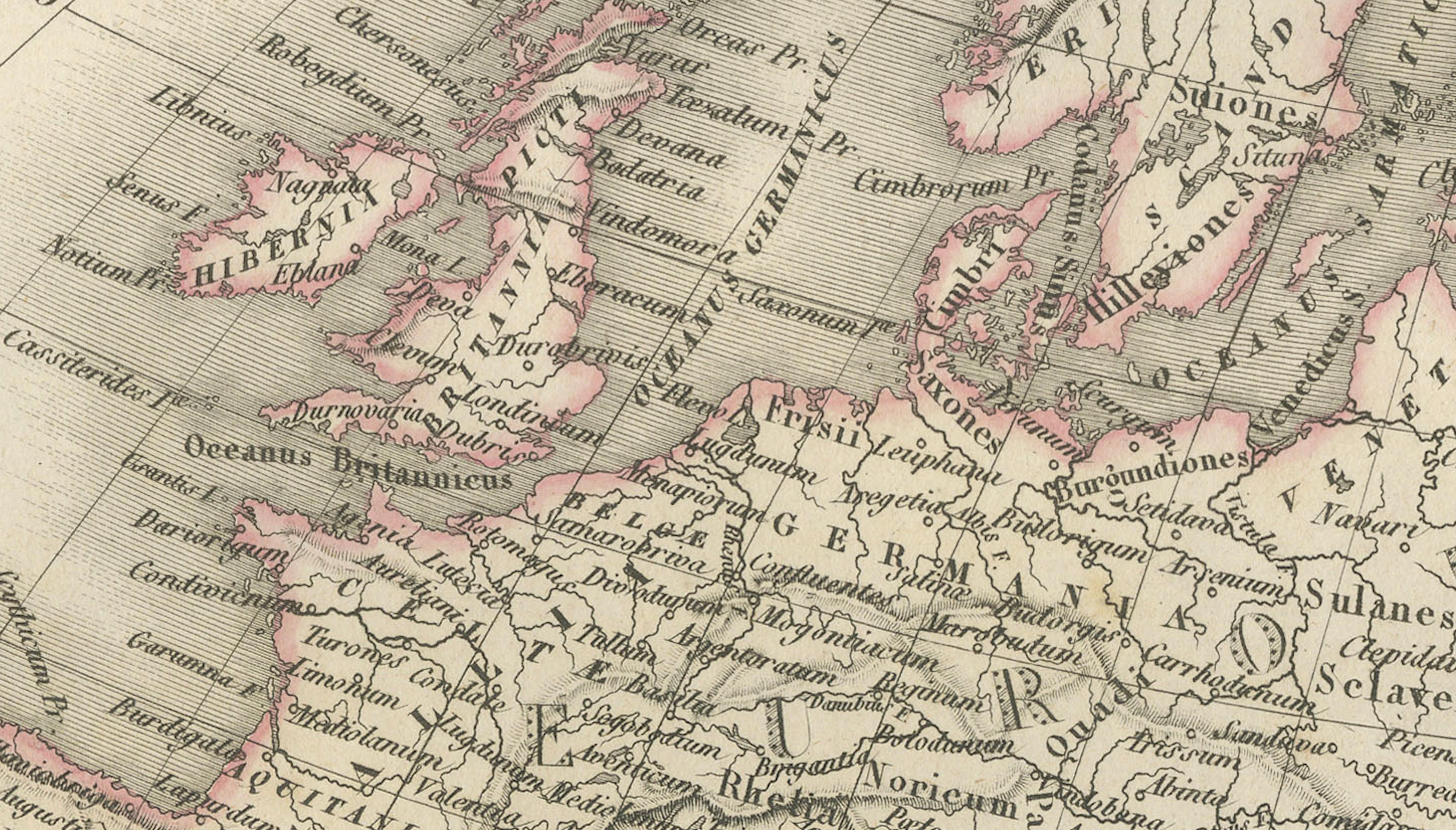 Antique Alexander the Great Map, Persia India Asia, French Atlas 1838