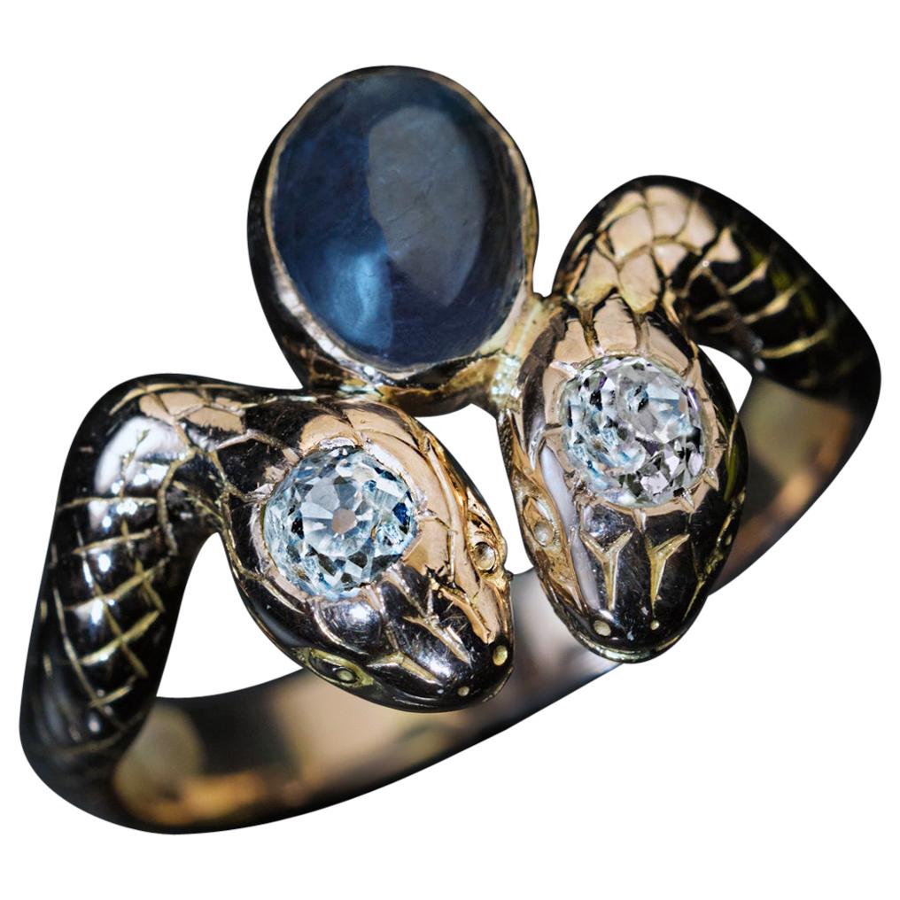 Buy Alexandrite Ring Gold Women Vintage Alexandrite Engagement Ring Set  Rose Gold Bridal Ring Set Art Deco Moissanite Ring Set Promise Ring Set  Online in India - Etsy