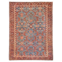 Antique all over design Heriz tribal rug