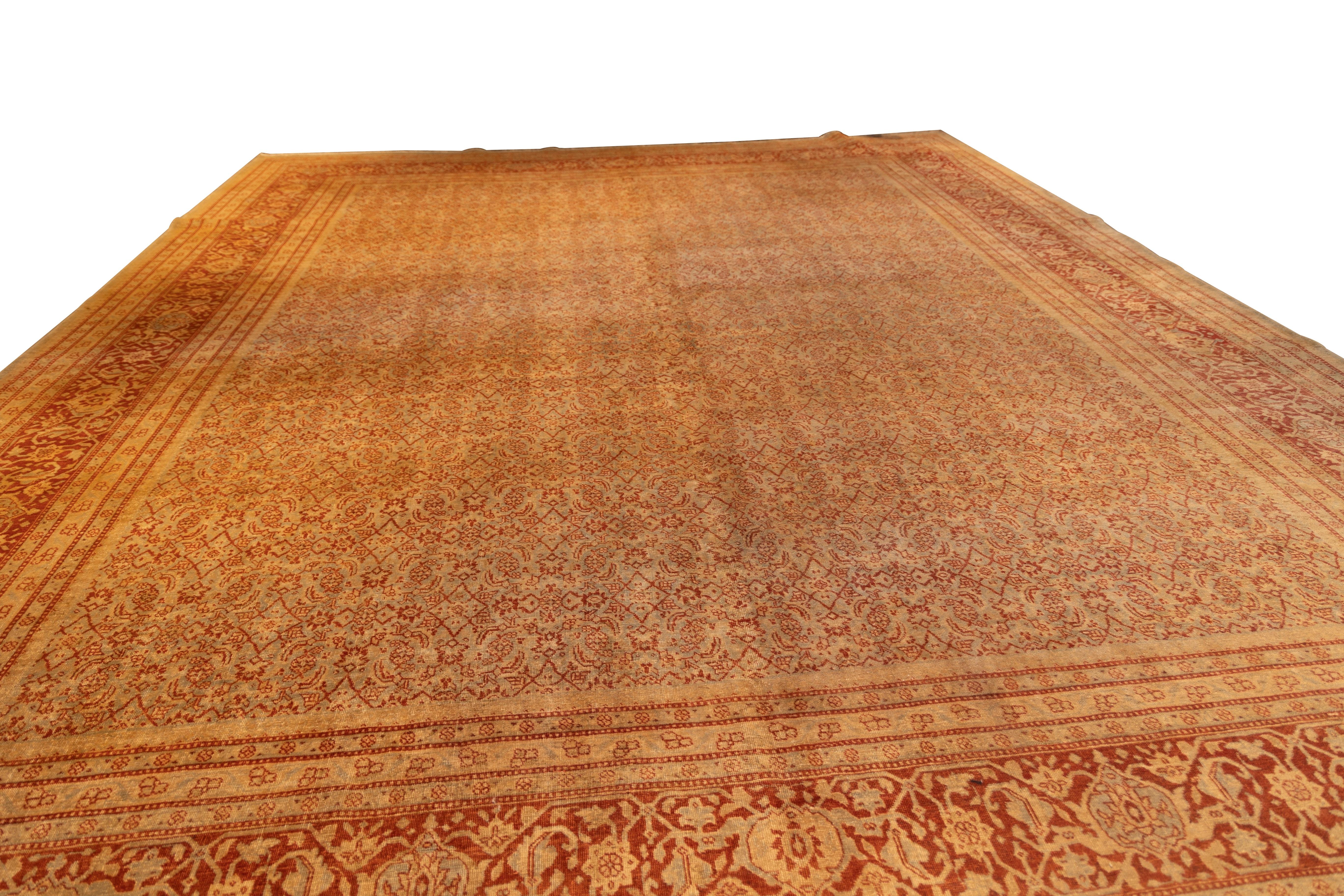 Persian Antique all over design Tabriz early 20th cent. For Sale