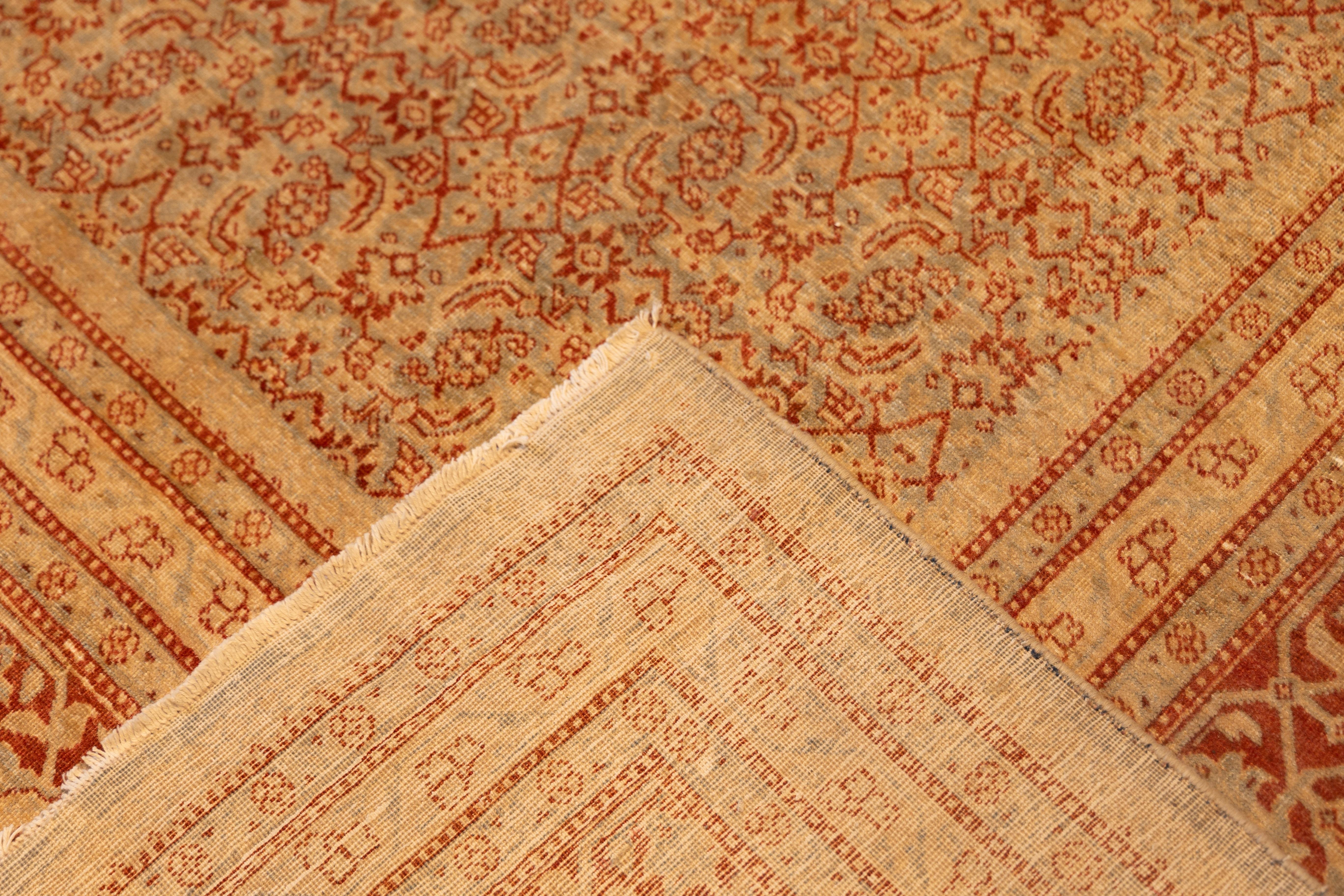 Hand-Woven Antique all over design Tabriz early 20th cent. For Sale