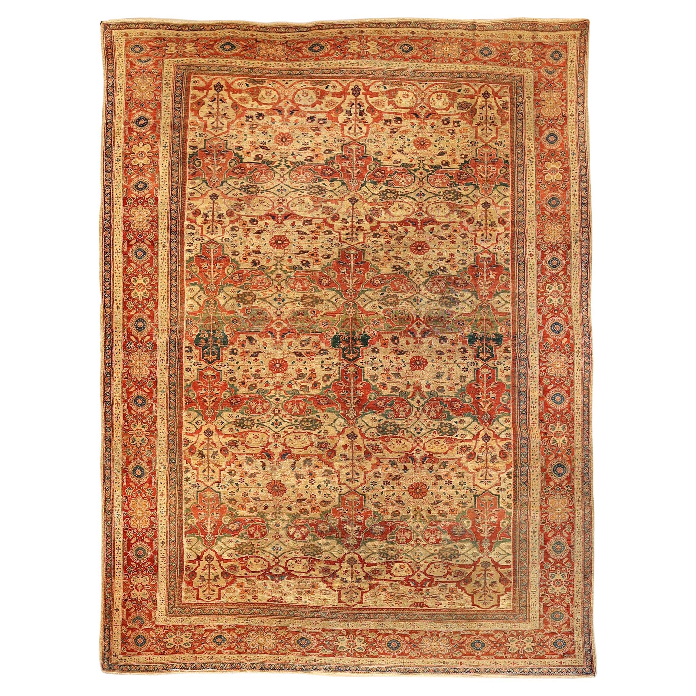 Antique all over Sultanabad  Rug late 19th century