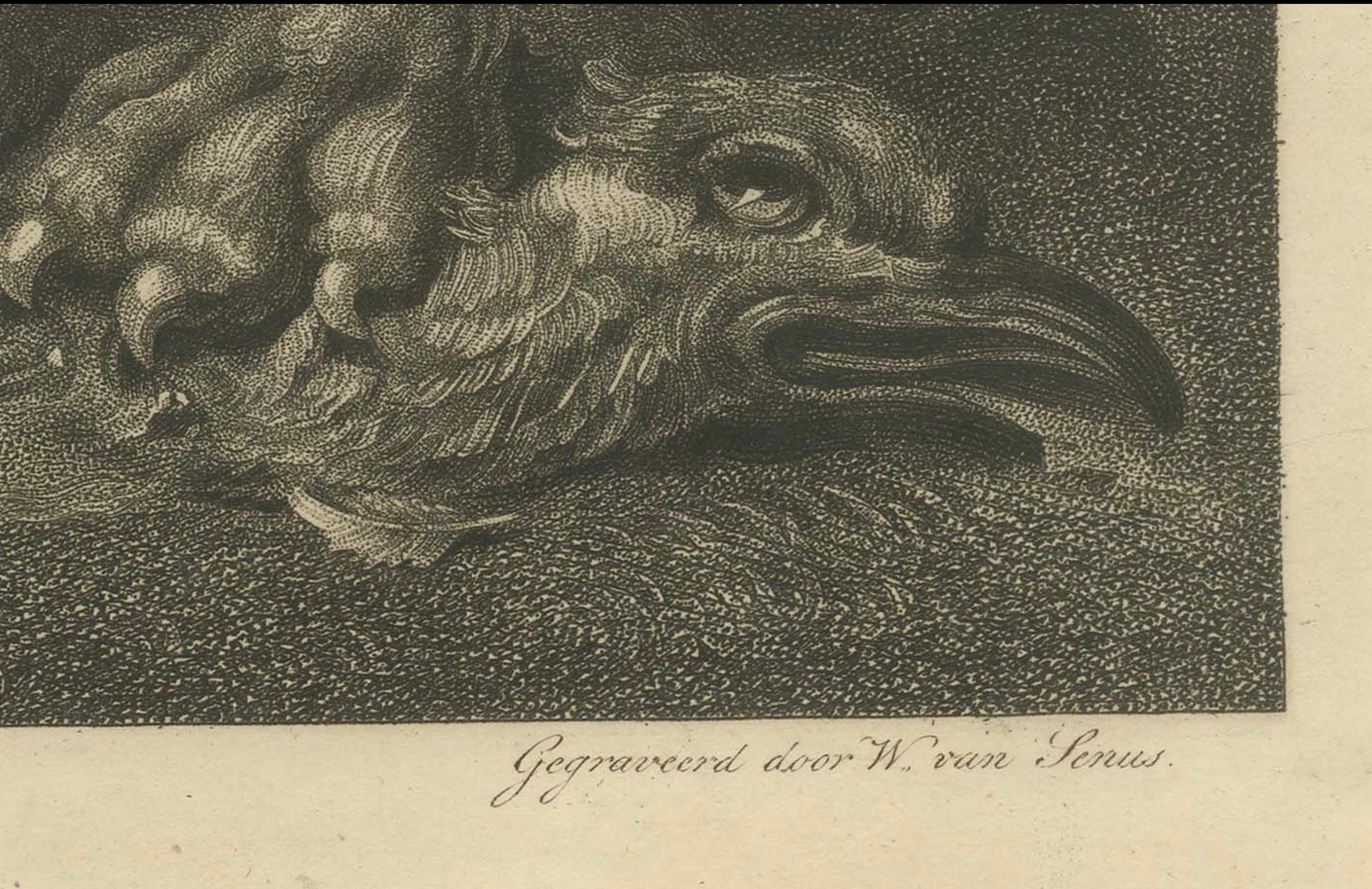 Antiker Allegorischer Druck zur Feier von König Willem I. der Niederlande, 1815 (Papier) im Angebot