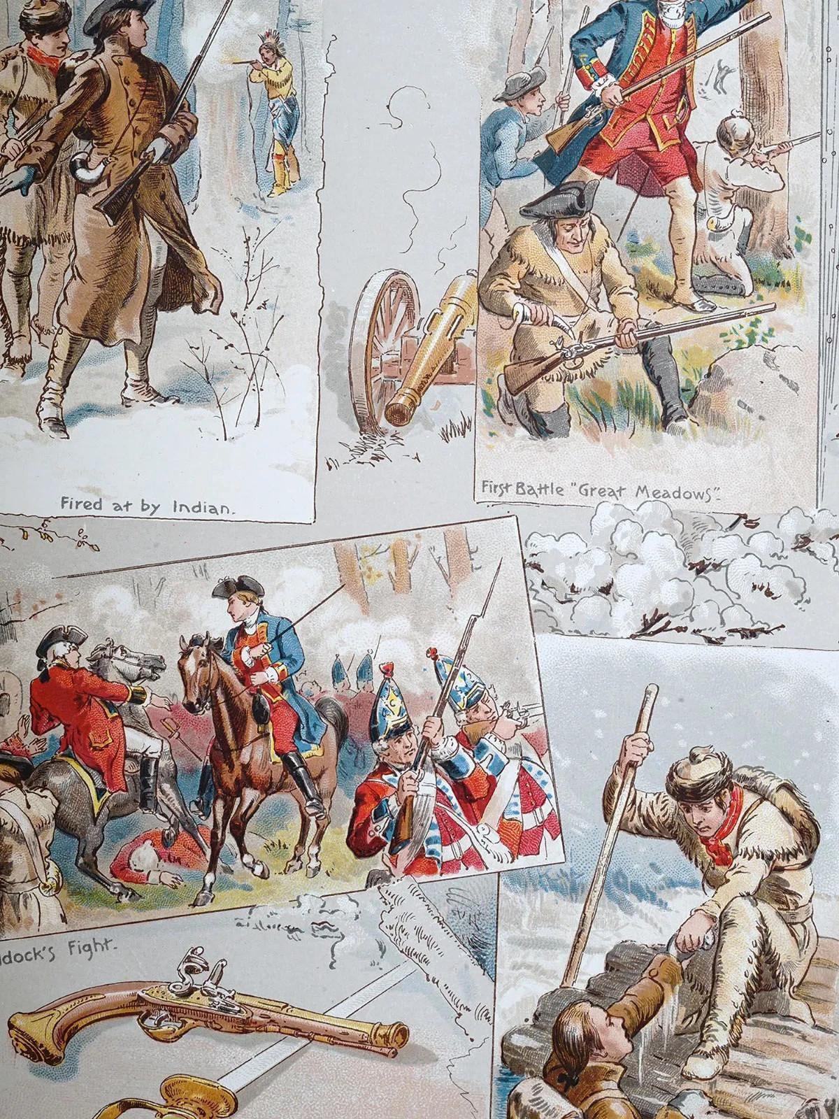 American Antique Allen Ginter George Washington print album For Sale