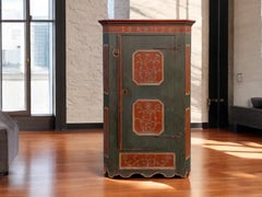 Antique Alpine Painted Cupboard dated 1834