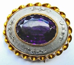 Antique Aluminium Brooch