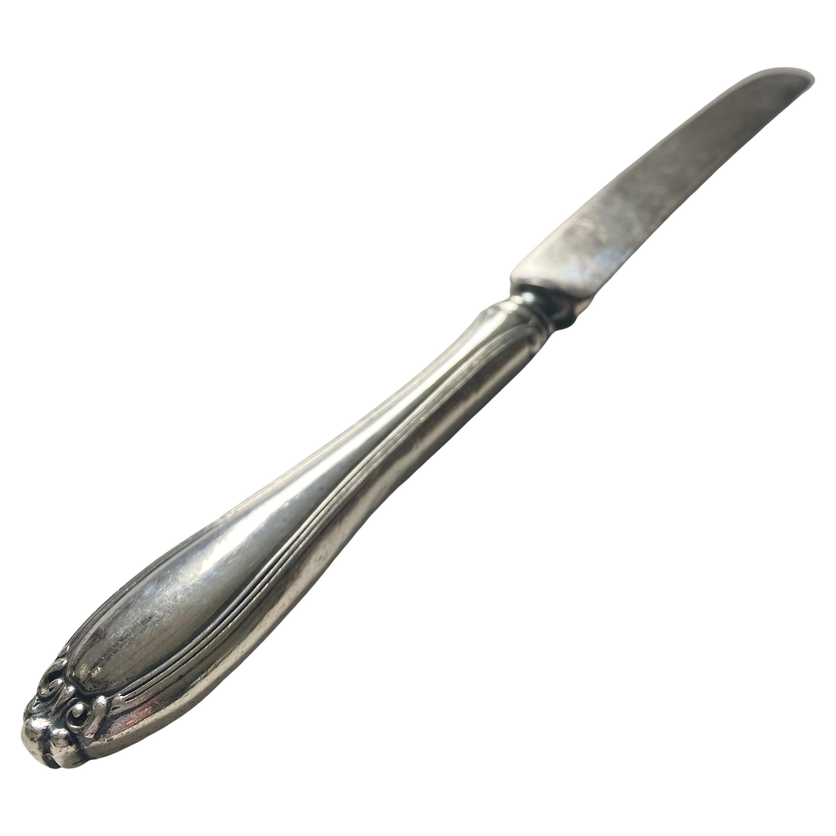Antique Alvin Sterling Silver Knife, Hand-Crafted, Early 20th Century