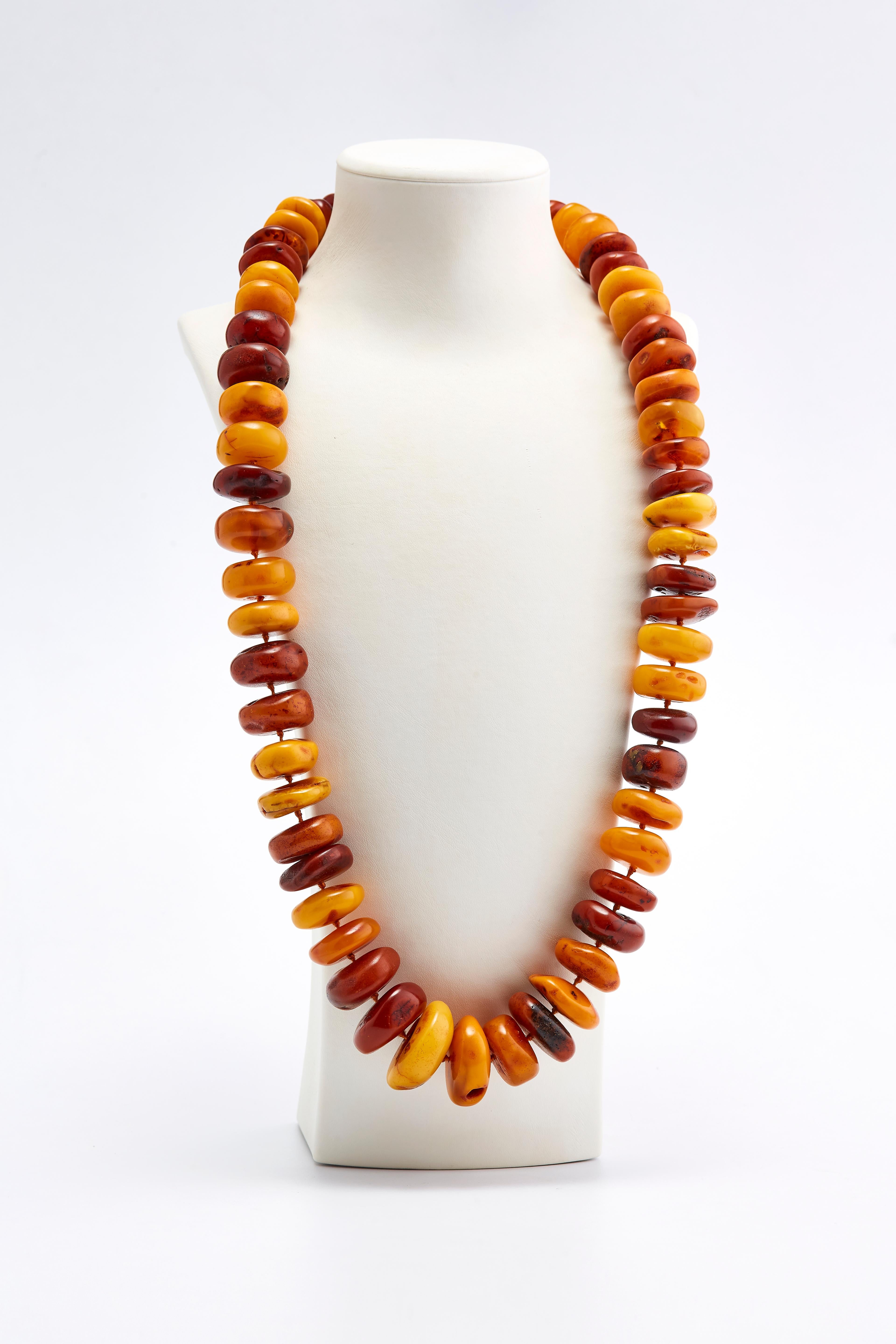 Antique Victorian Handmade German Baltic Amber Necklace A0068 RRP£2950!!! –  Amber Centre London