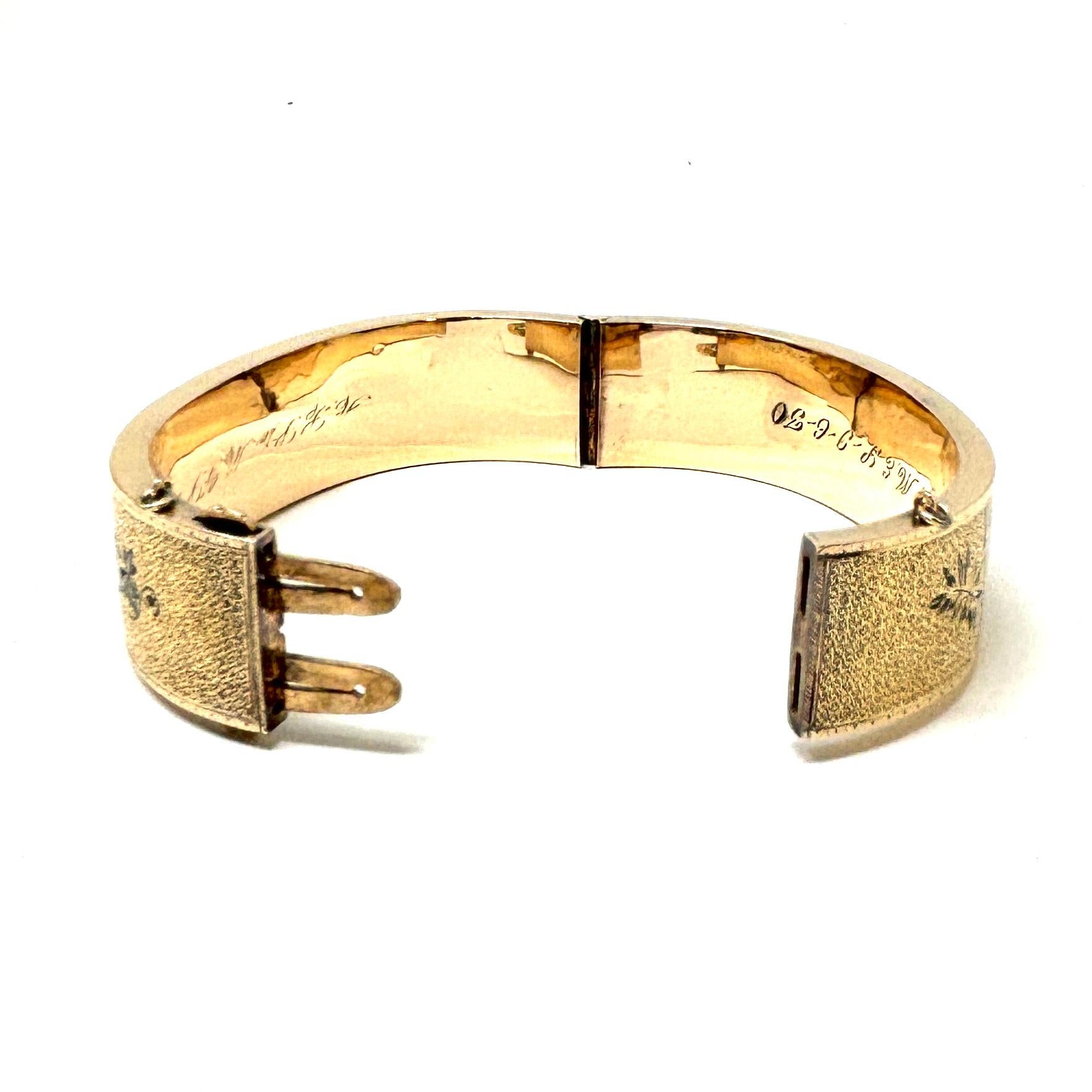 Antike amerikanische 14K Gold und Emaille 
