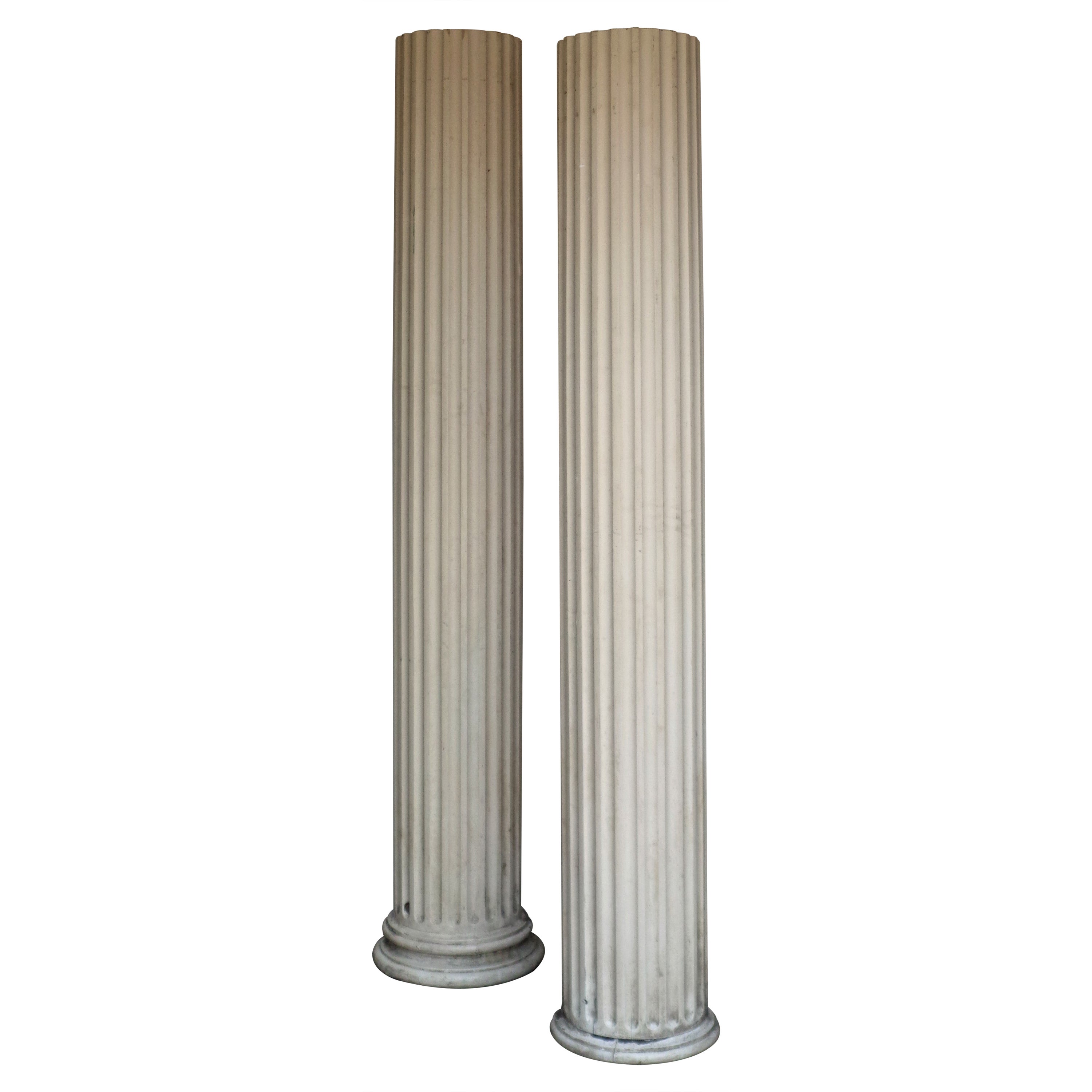 Antique American Architectural Fluted Wood Columns