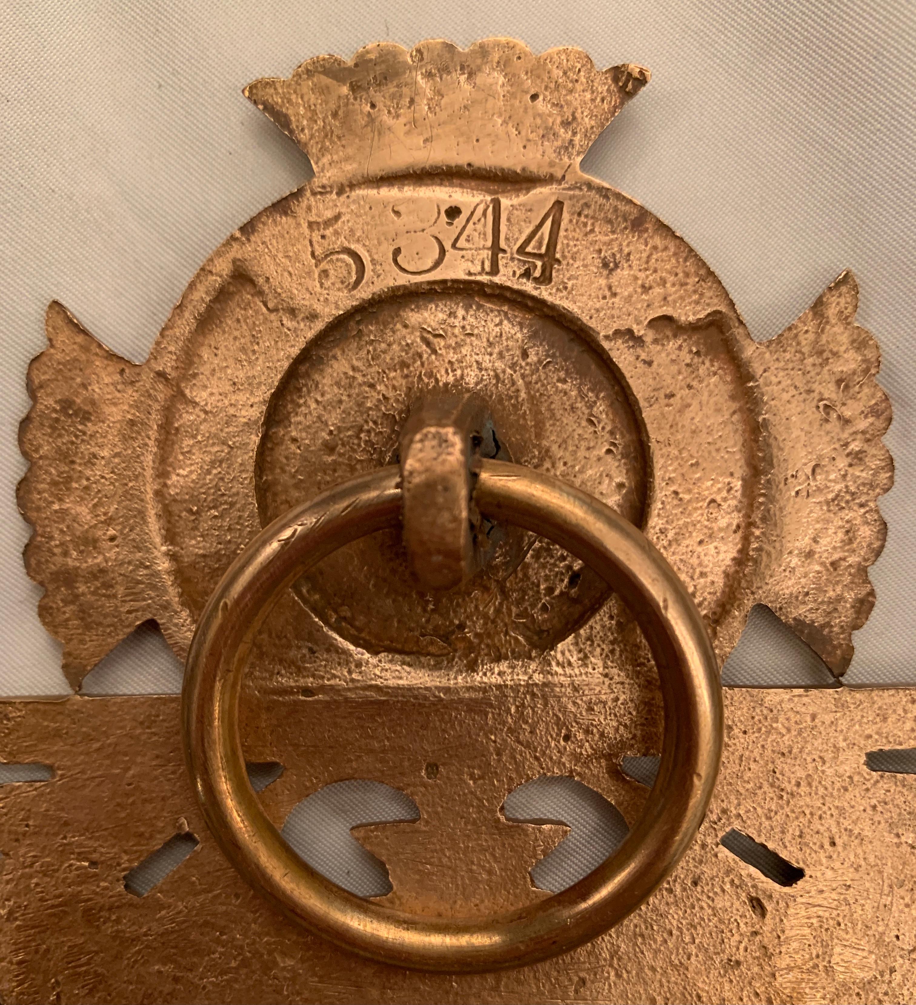 Cadre suspendu Art déco américain ancien en bronze doré, vers 1920-1930 Bon état - En vente à New Orleans, LA