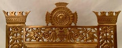 Antique American Art Deco Gold Bronze Standing Picture Frame, Circa 1930's