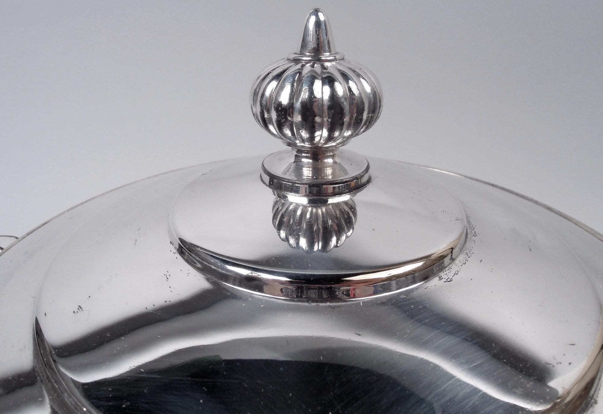 Américain Seau à glace antique en métal argenté Art Déco américain par William Rogers en vente