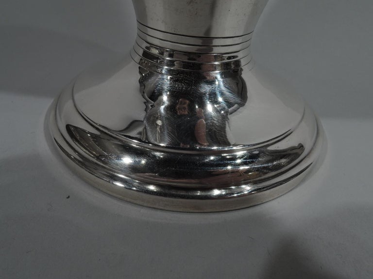 Antique American Art Deco Sterling Silver Cocktail Shaker For Sale 3