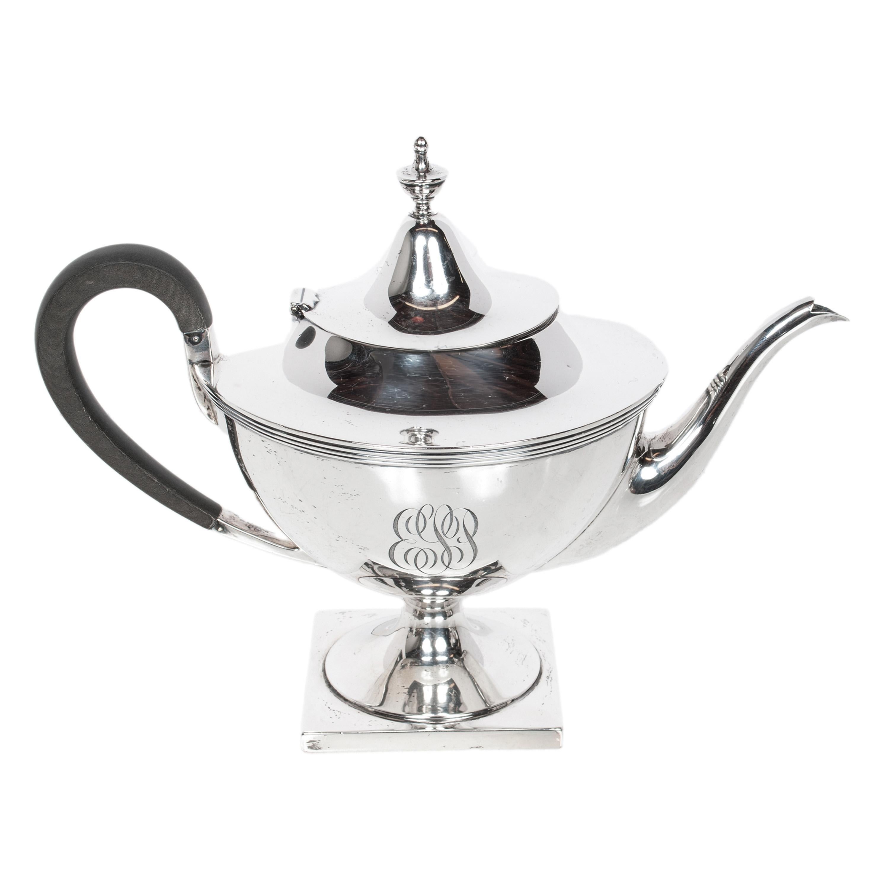Antico servizio da tè e caffè in argento Sterling Art Deco americano Richard Dimes 1925 in vendita 2