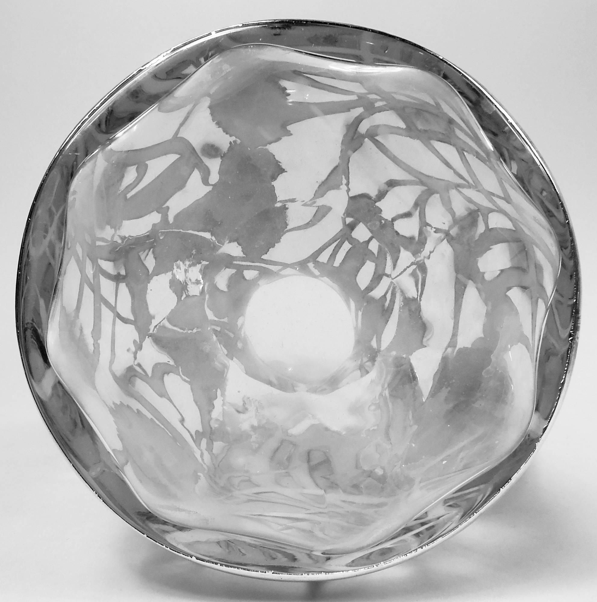 Antigua jarra de agua americana Art Nouveau de plata sobredorada en venta 6