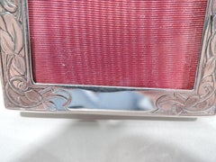 Antique American Art Nouveau Sterling Silver Boudoir Picture Frame