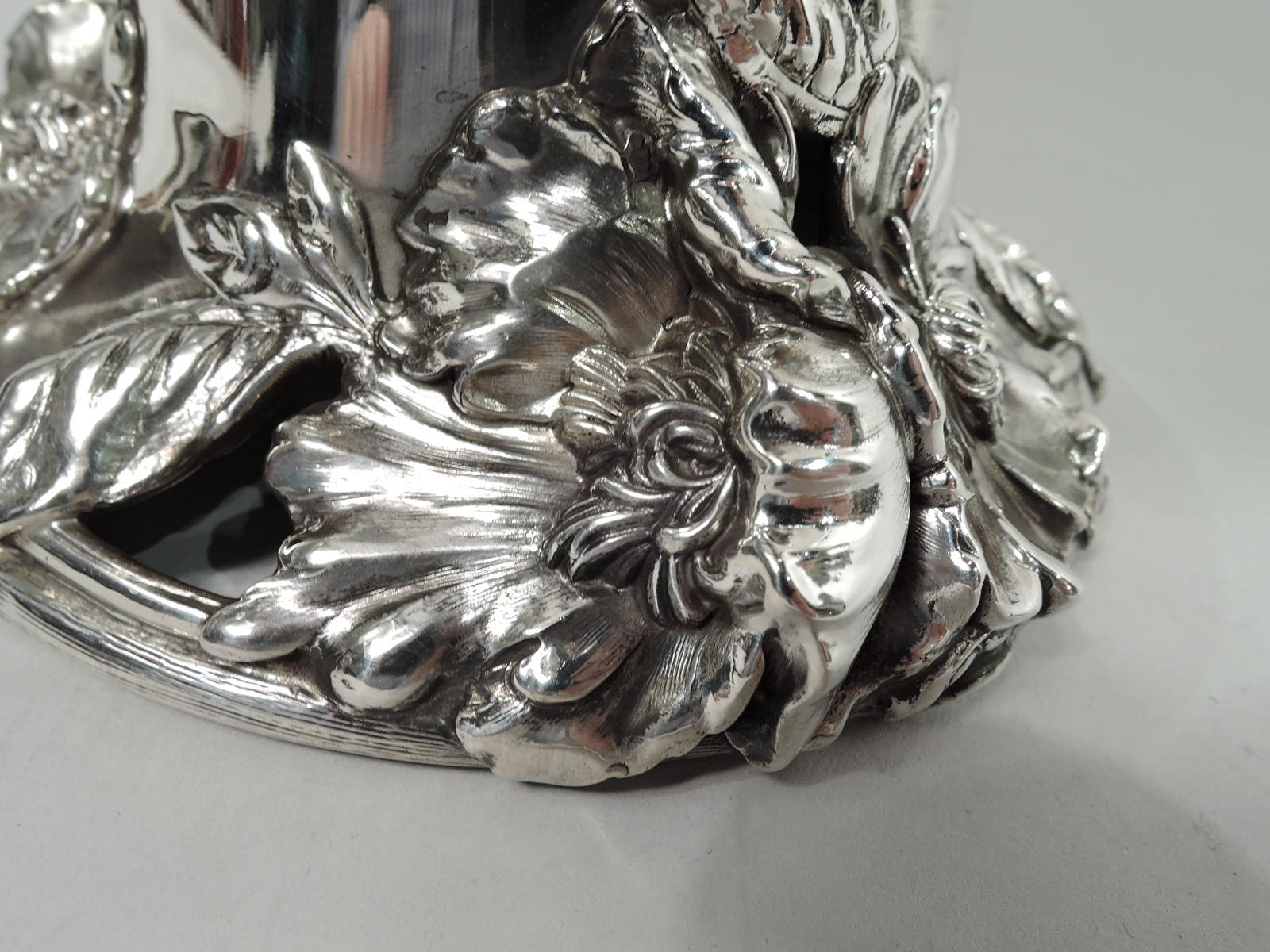 Antique American Art Nouveau Sterling Silver Loving Cup For Sale 2