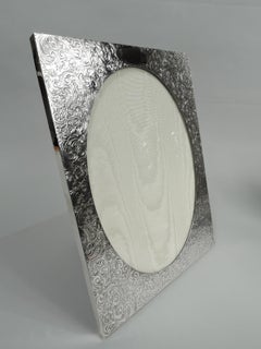 Antique American Art Nouveau Sterling Silver Picture Frame