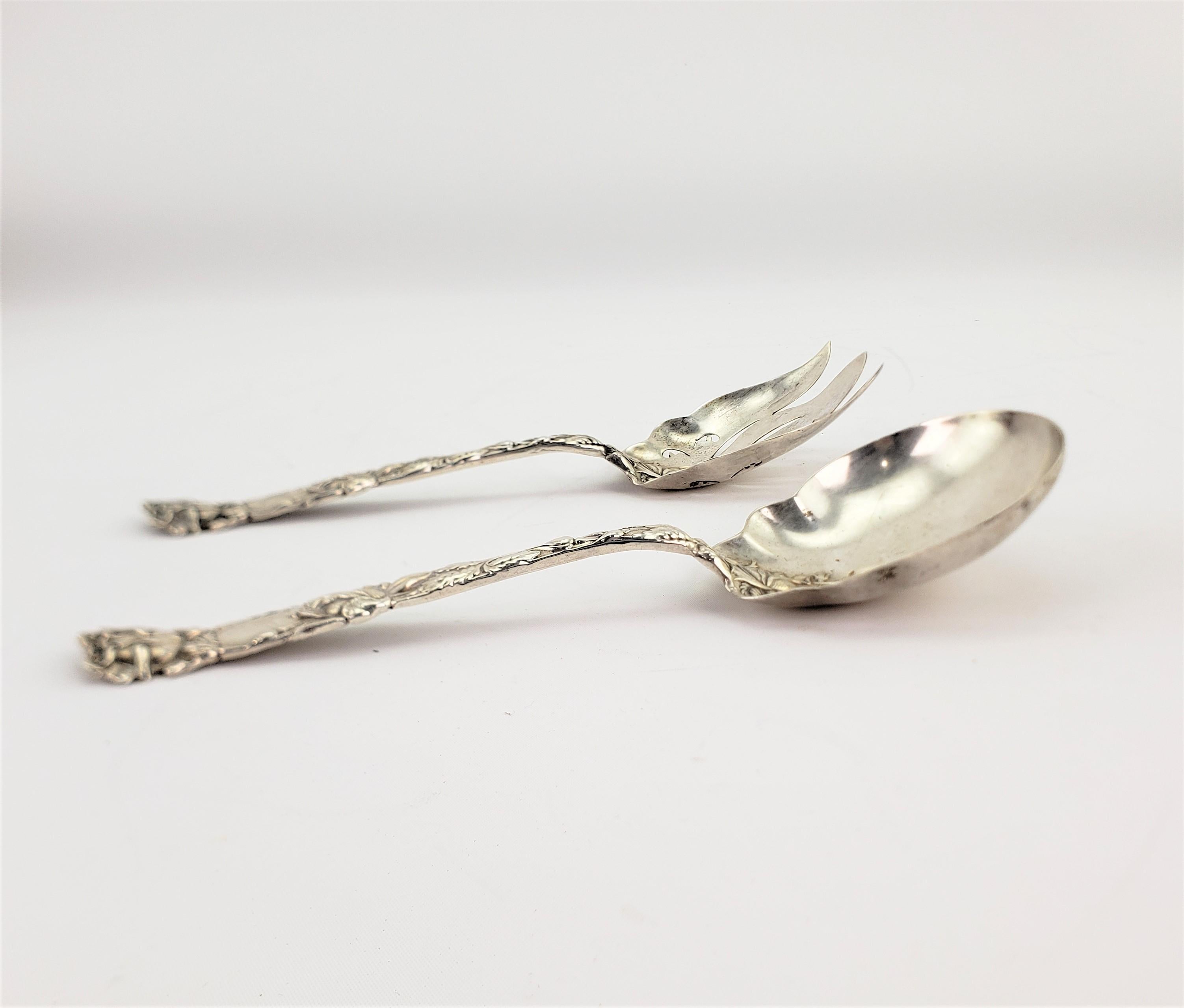 silver serving spoons
