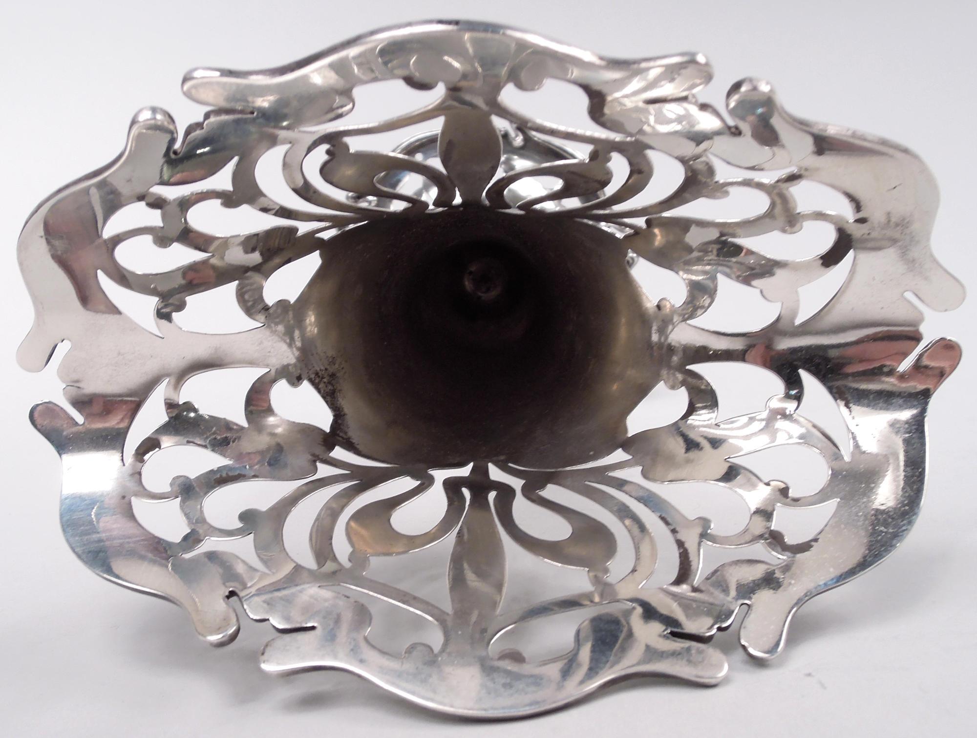 Art nouveau Arte Antiques Art Nouveau Sterling Silver Vase