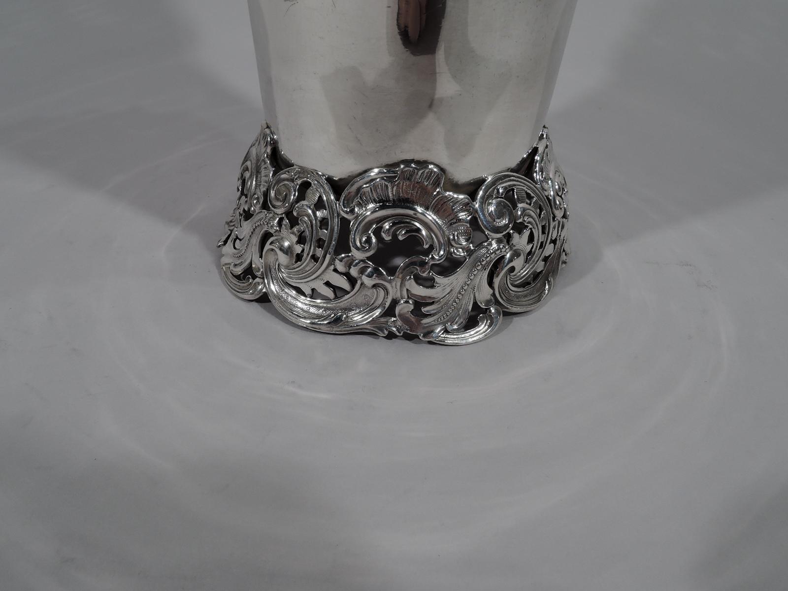 20th Century Antique American Art Nouveau Sterling Silver Vase