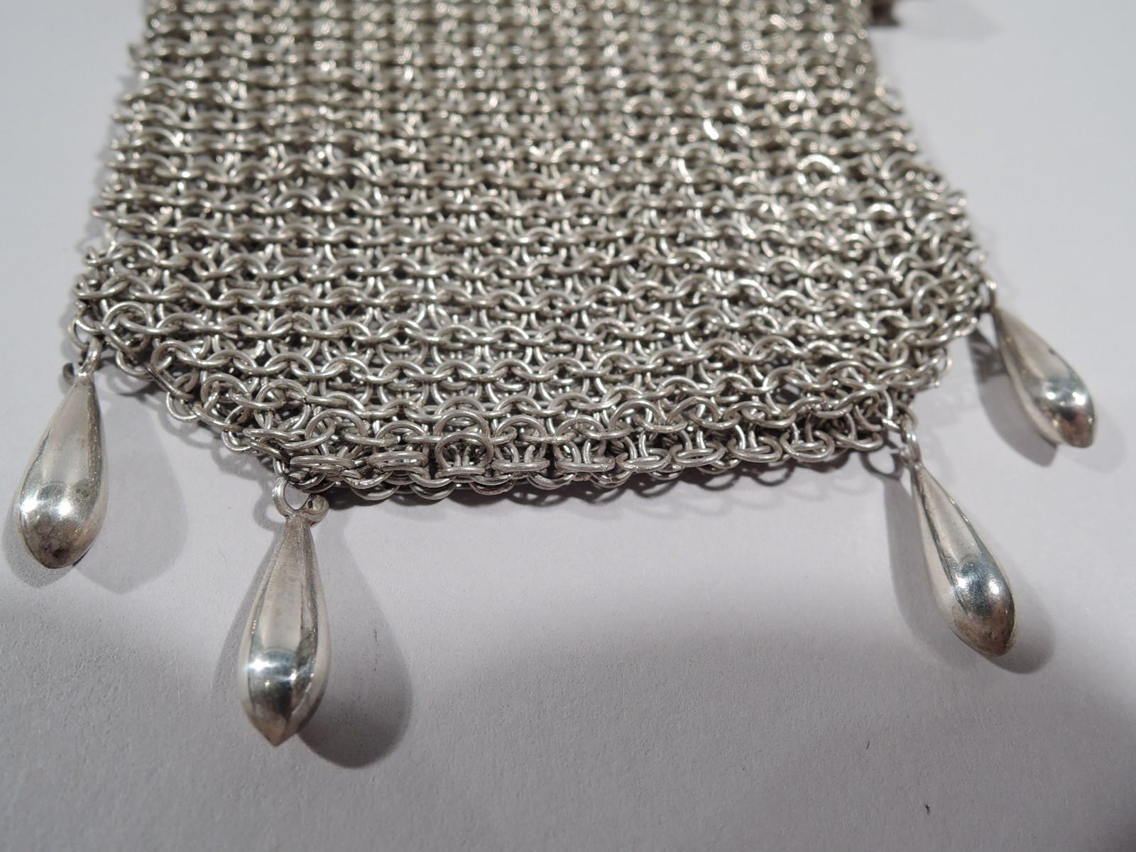 Antike amerikanische Jugendstil-Handtasche aus Sterlingsilber im Zustand „Hervorragend“ in New York, NY