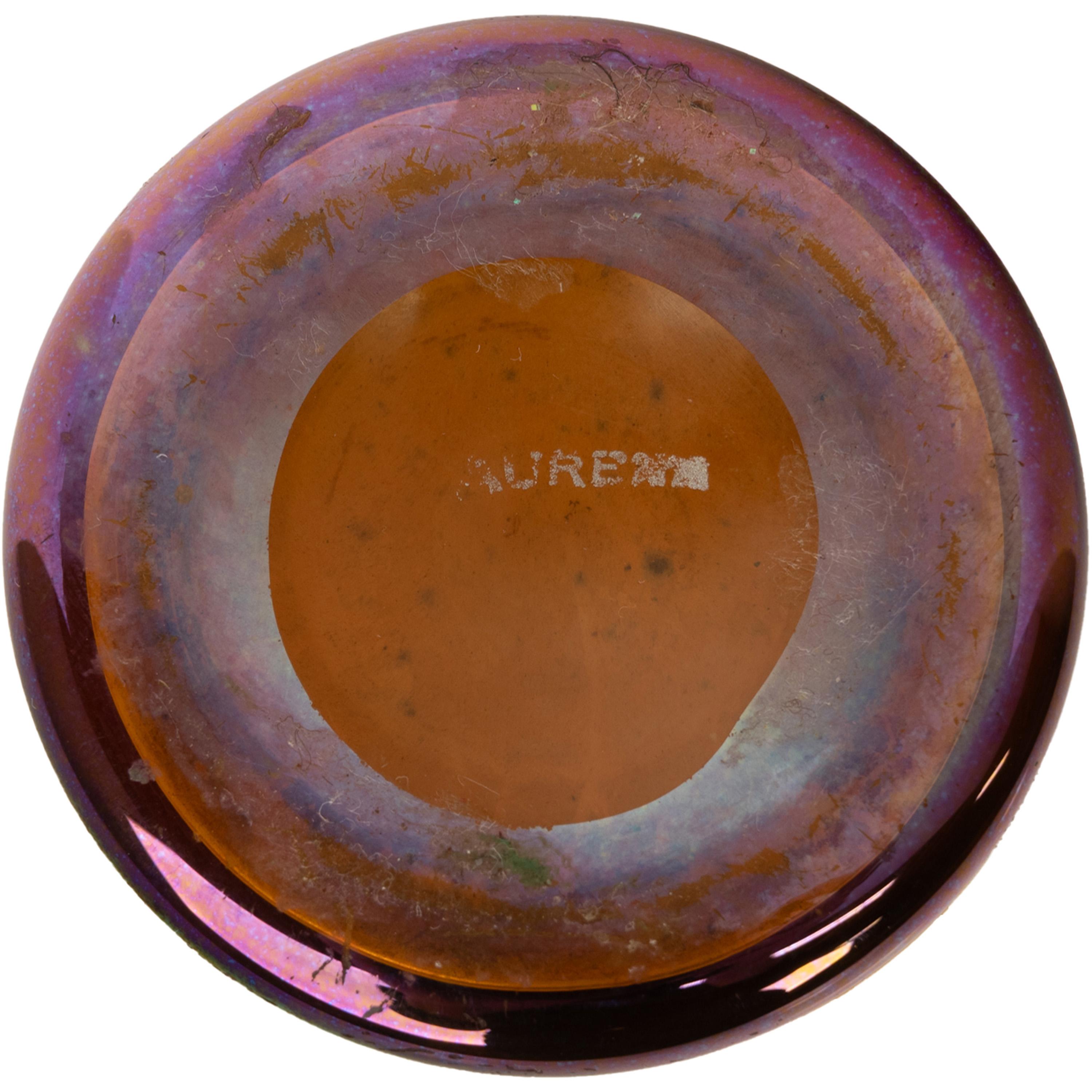 Antique American Art Nouveau Steuben Gold Aurene Glass Vase Signed New York 1910 For Sale 6